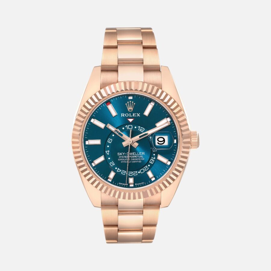 Rolex Sky-Dweller 336934 Steel White Gold Green Dial 42mm