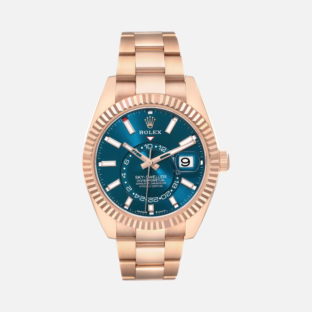 Rolex Sky-Dweller 336934 Steel White Gold Green Dial 42mm