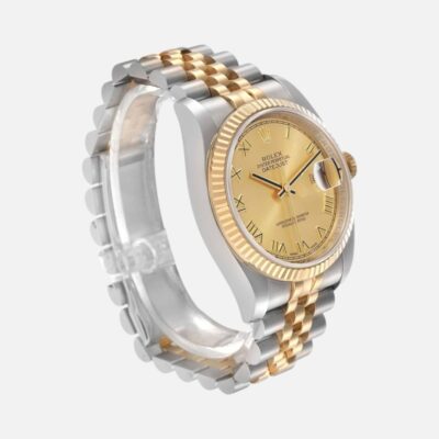 Rolex Datejust 116233 Two-Tone Steel & Yellow Gold Champagne Roman Dial 36mm