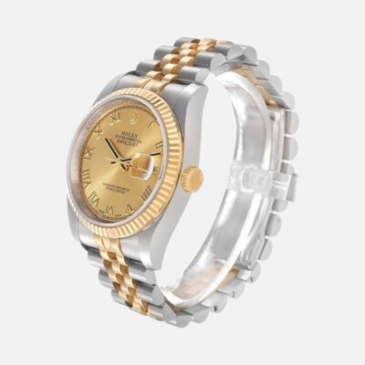 Rolex Datejust 116233 Two-Tone Steel & Yellow Gold Champagne Roman Dial 36mm