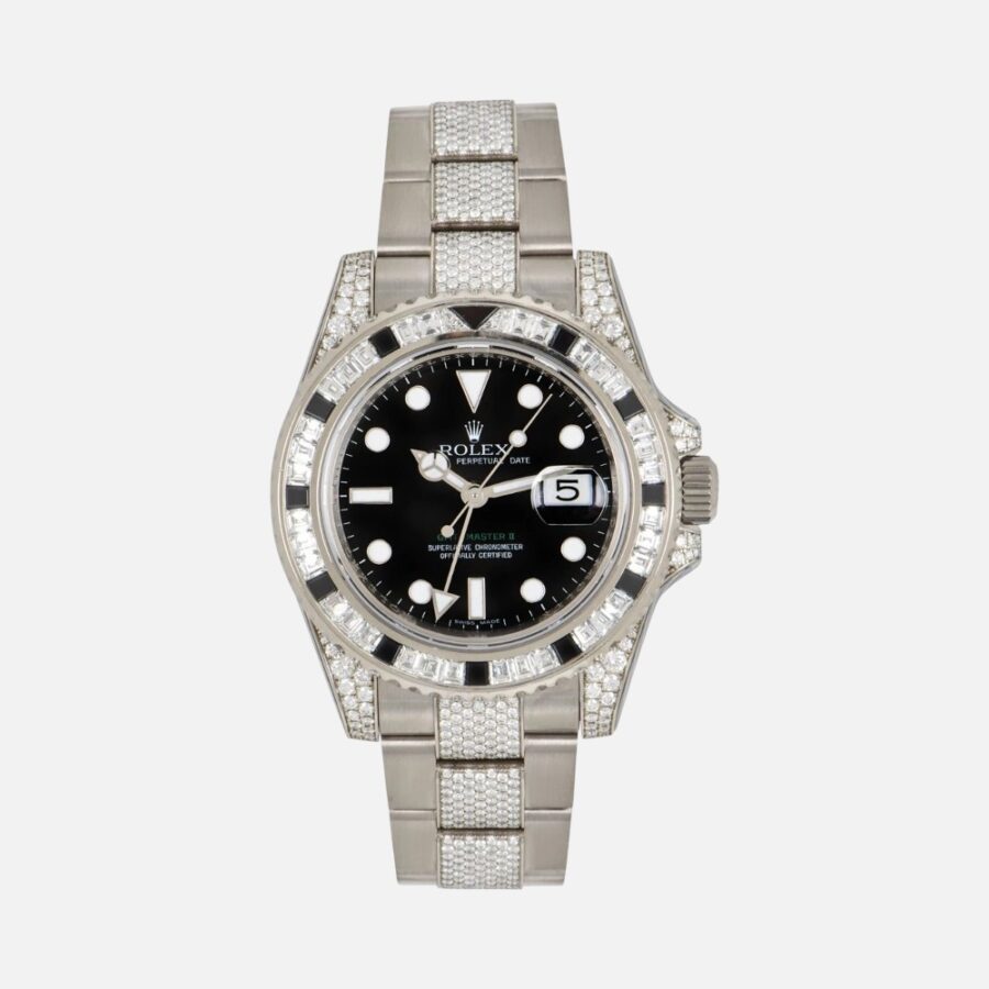 uzfzvussi (1) Rolex GMT-Master II 116759 SANR Yellow Gold Sapphire Ruby Bezel 40mm