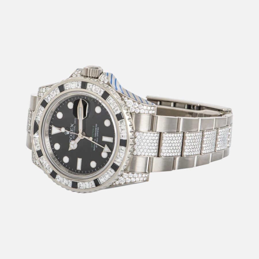 Rolex GMT-Master II 116759 SANR Yellow Gold Sapphire Ruby Bezel 40mm