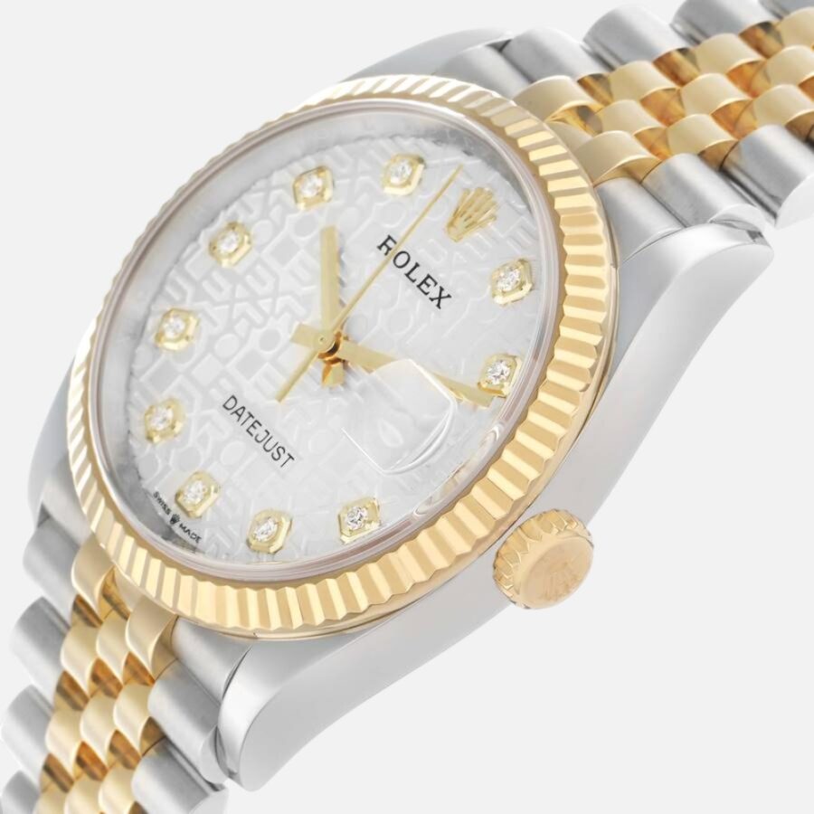 Rolex Datejust 126233 Yellow Gold Diamond Dial Anniversary 36mm