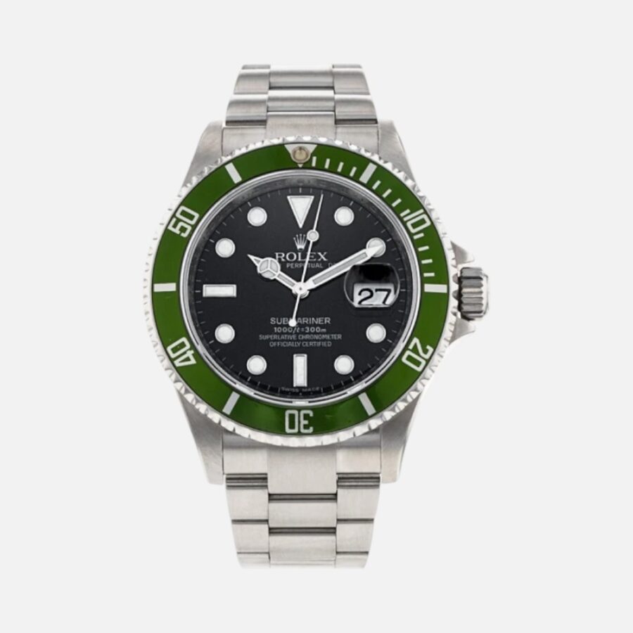 vscfxvdf (1) Rolex Submariner 16610LV “Kermit” Green Bezel 40mm Stainless Steel