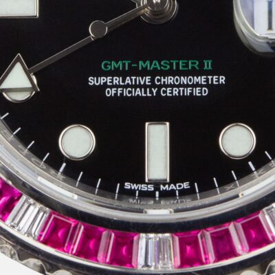 Rolex GMT-Master II 116759 Saru White Gold Diamond Sapphire Bezel 40mm