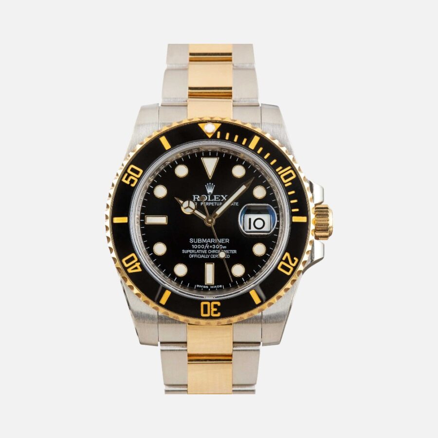 xvvcloo (1) Rolex Submariner 116613 Black Dial Two-Tone Steel Gold 40mm