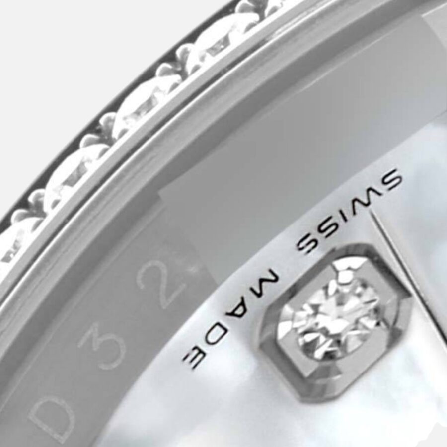 Rolex Datejust 116189 White Gold MOP Diamond Dial 36mm
