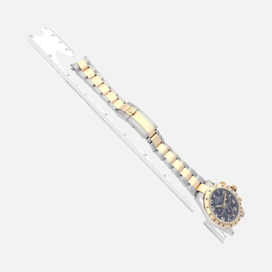 Rolex Daytona 116523 Steel & Yellow Gold Blue Dial Chronograph