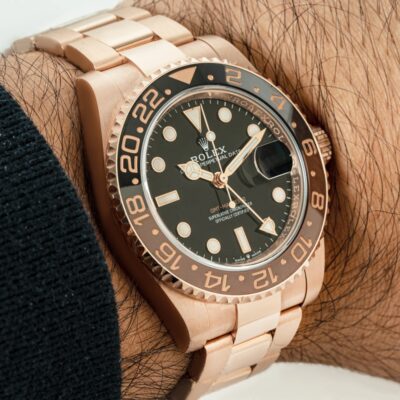 Rolex GMT-Master II 126715CHNR Everose Gold Brown Black Bezel 40mm