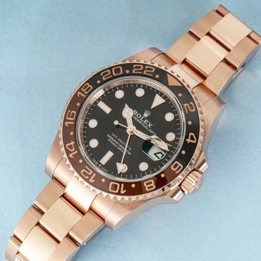 Rolex GMT-Master II 126715CHNR Everose Gold Brown Black Bezel 40mm