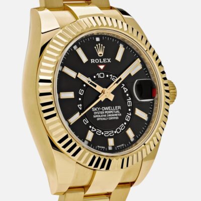 Rolex Sky-Dweller 336938 Yellow Gold Black Dial 42mm
