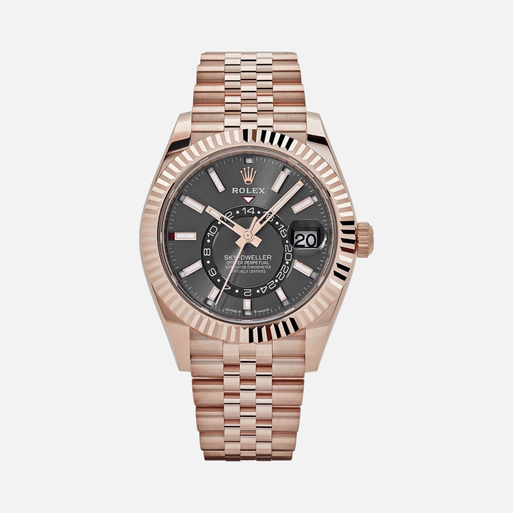 Rolex Sky-Dweller 336935 Everose Gold Slate Dial Jubilee