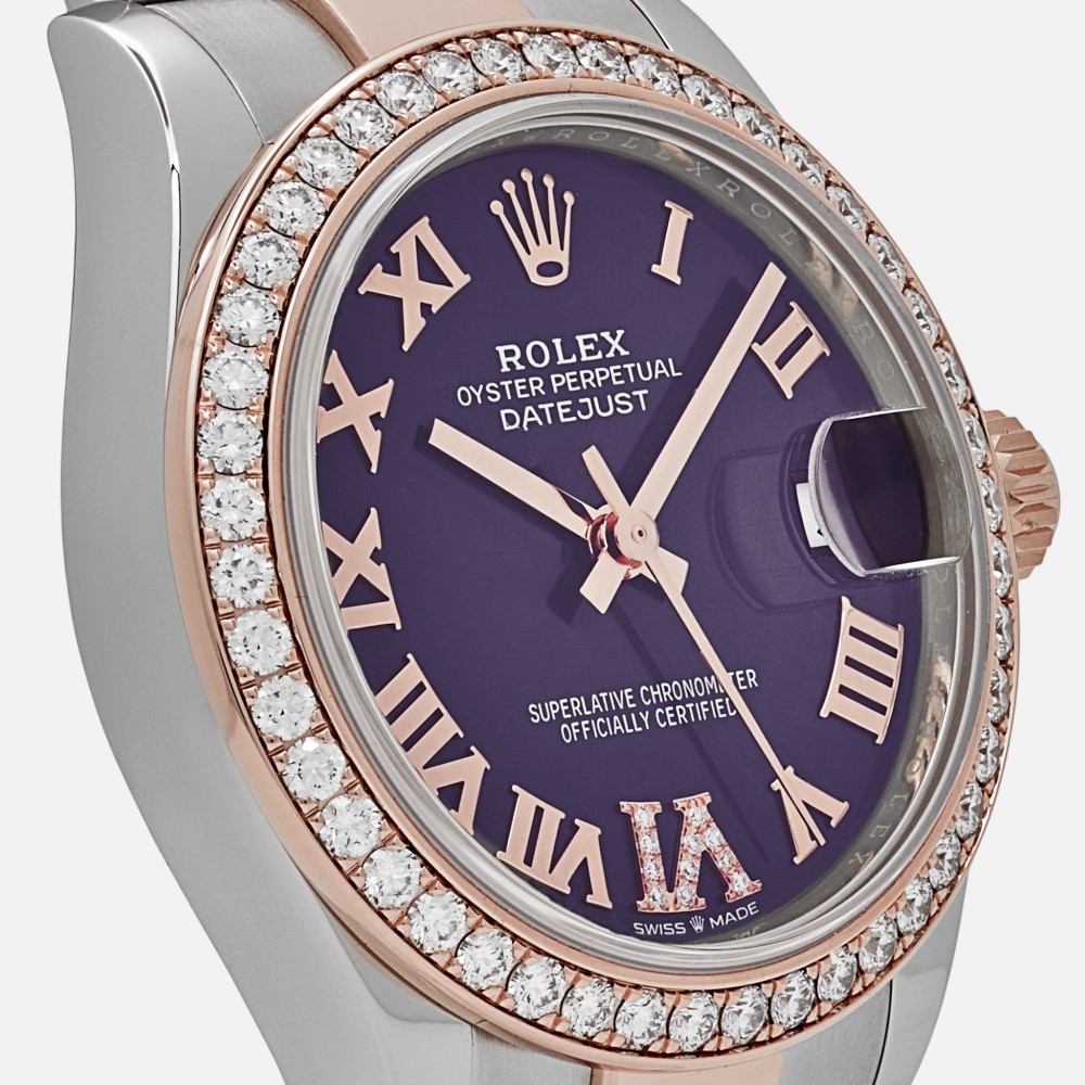 Rolex Datejust 31 278381RBR Aubergine Purple Dial Two-Tone