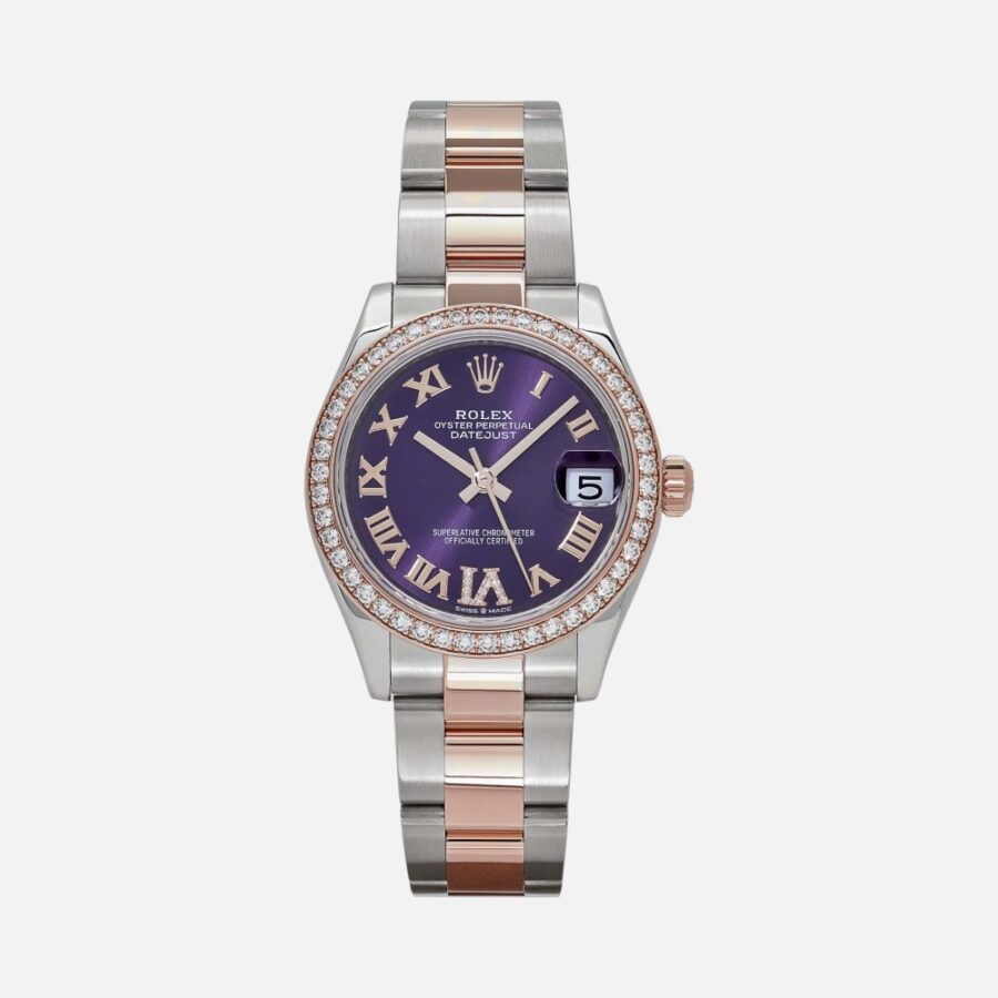 IKMJNHGBFVC (5) Rolex Datejust 31 278381RBR Aubergine Purple Dial Two-Tone