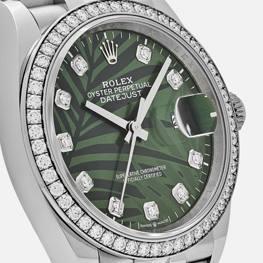 Rolex Datejust 31 278383RBR Green Flower Dial Two-Tone Gold Steel (Copy)