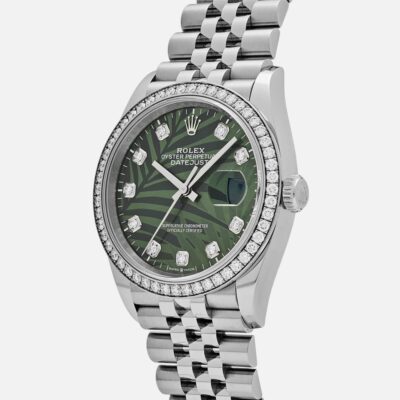 Rolex Datejust 31 278383RBR Green Flower Dial Two-Tone Gold Steel (Copy)