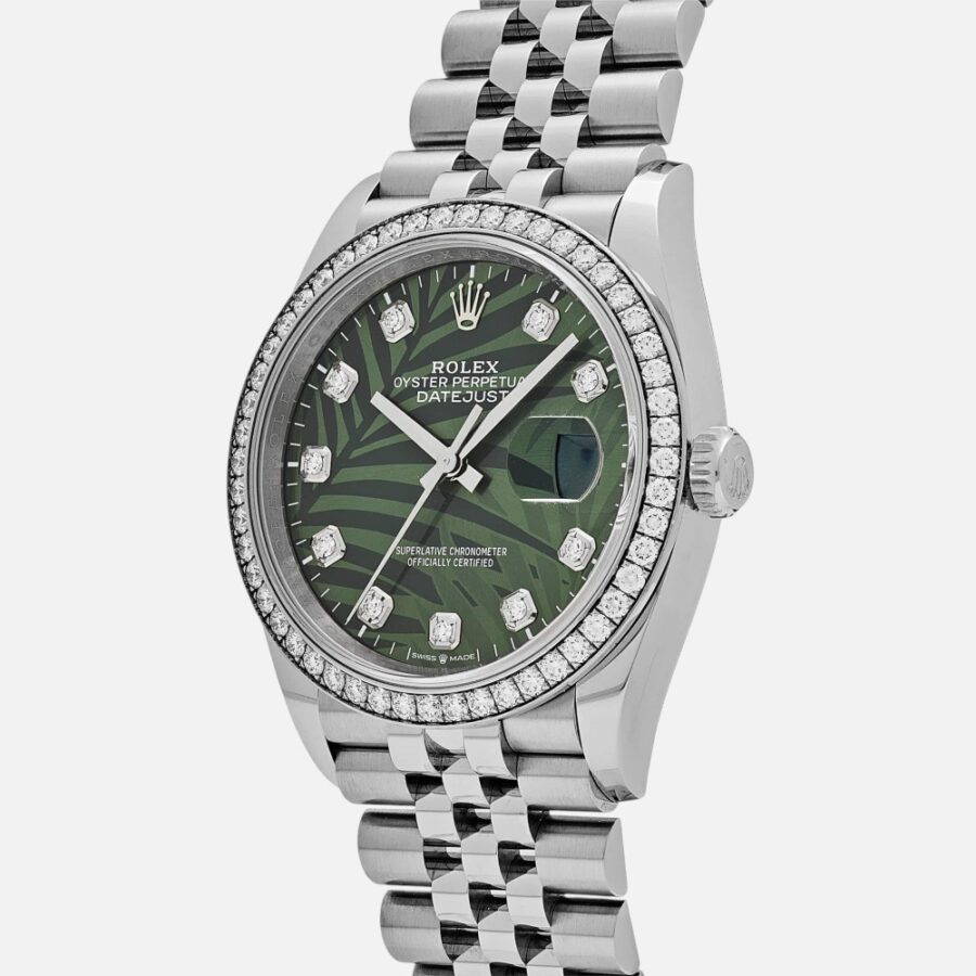 Rolex Datejust 31 278383RBR Green Flower Dial Two-Tone Gold Steel (Copy)