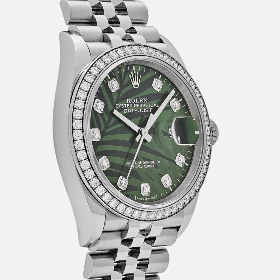 Rolex Datejust 31 278383RBR Green Flower Dial Two-Tone Gold Steel (Copy)