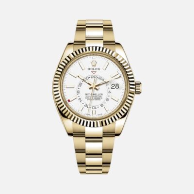Rolex Sky-Dweller 326938 Yellow Gold White Dial 42mm