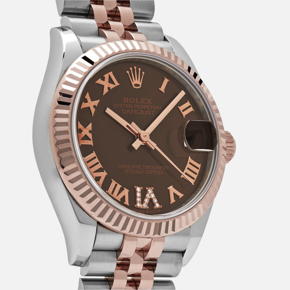 Rolex Datejust 31 278271 Chocolate Roman Dial Steel Everose Gold