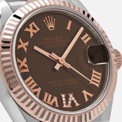 Rolex Datejust 31 278271 Chocolate Roman Dial Steel Everose Gold