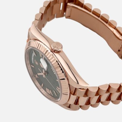 Rolex Day-Date 228235 Olive Green Dial Rose Gold 40mm