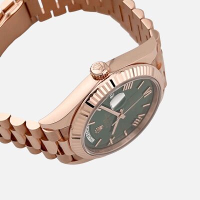 Rolex Day-Date 228235 Olive Green Dial Rose Gold 40mm