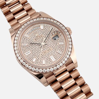 Rolex Day-Date 228235 Olive Green Dial Rose Gold 40mm