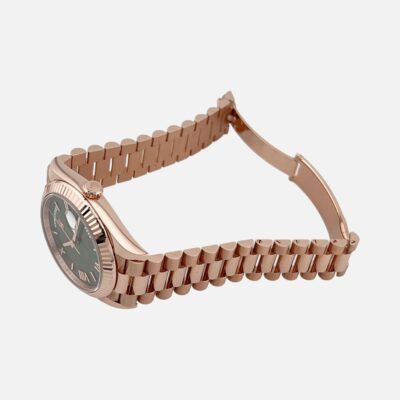 Rolex Day-Date 228235 Olive Green Dial Rose Gold 40mm