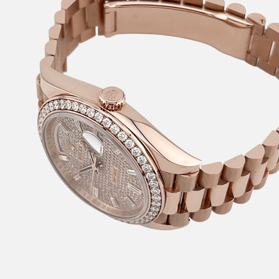 Rolex Day-Date 40 228345RBR Diamond Dial  Bezel Rose Gold