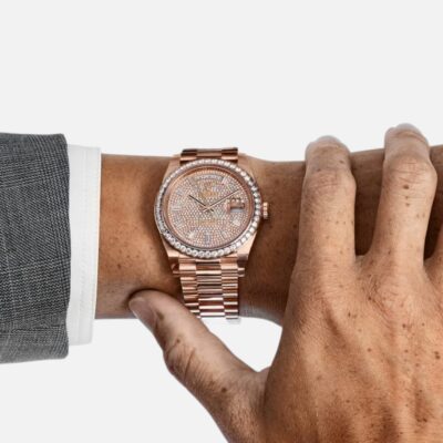 Rolex Day-Date 40 228345RBR Diamond Dial  Bezel Rose Gold