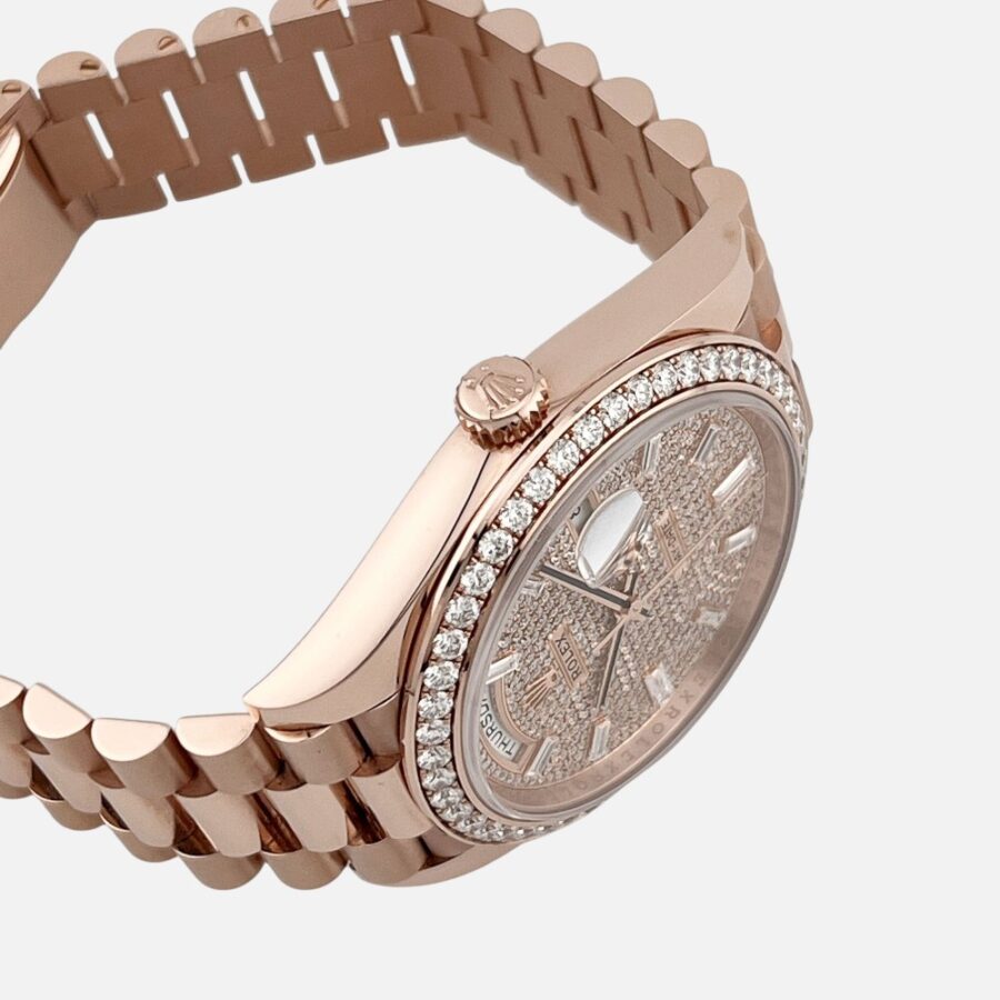 Rolex Day-Date 40 228345RBR Diamond Dial  Bezel Rose Gold
