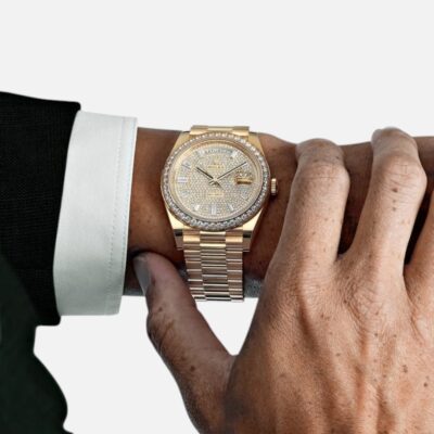 Rolex Day-Date 40 228348RBR Diamond Dial Bezel Yellow Gold