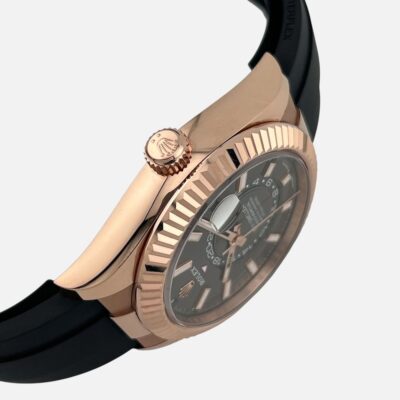 Rolex Sky-Dweller 336235 Everose Gold Slate Rhodium Dial