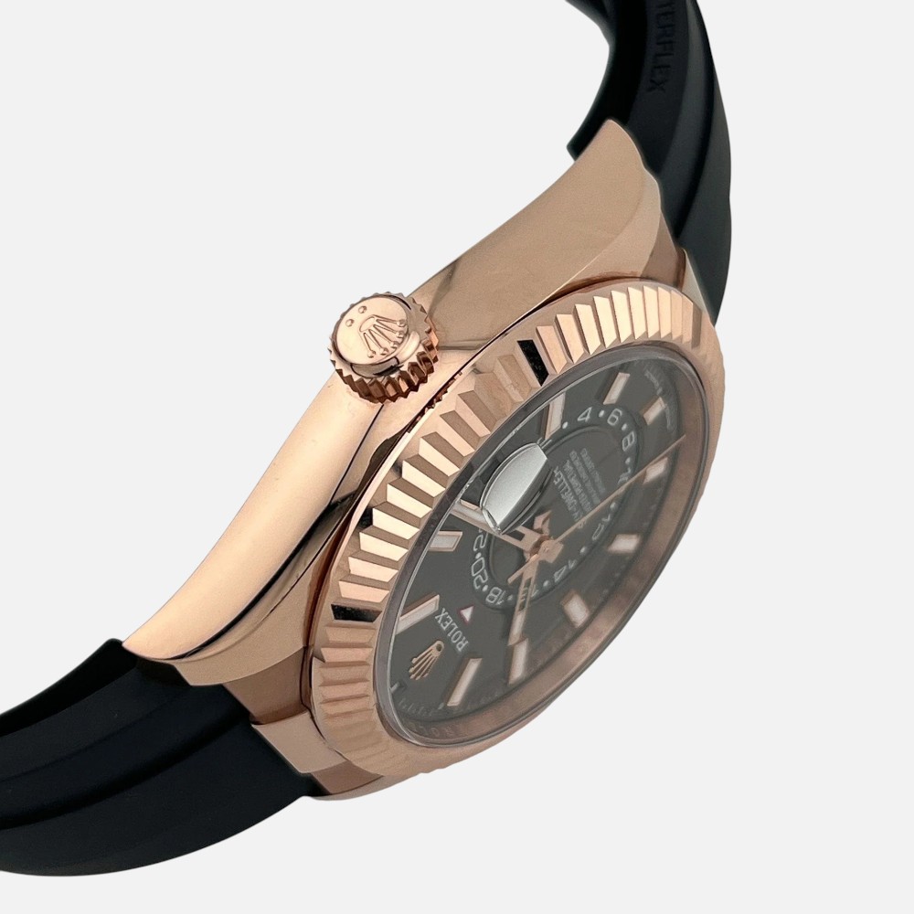 Rolex Sky-Dweller 336235 Everose Gold Slate Rhodium Dial