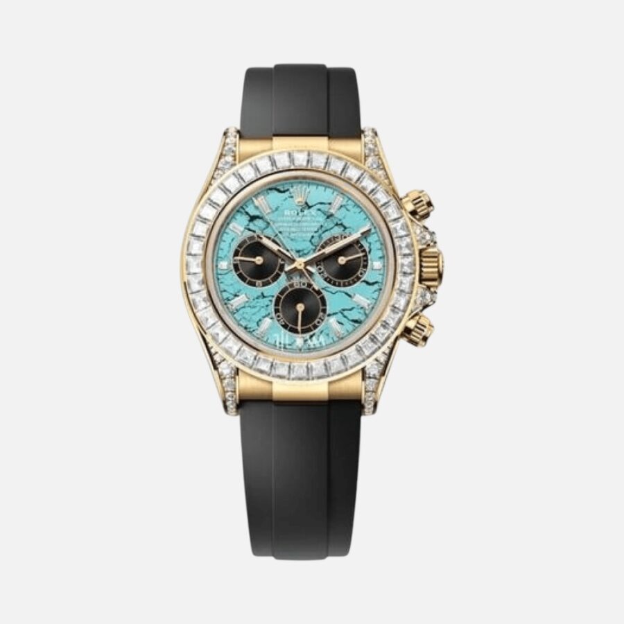 dligrduioethje8osy Rolex Daytona 126538TBR Turquoise Stone Dial Diamond Bezel Oysterflex