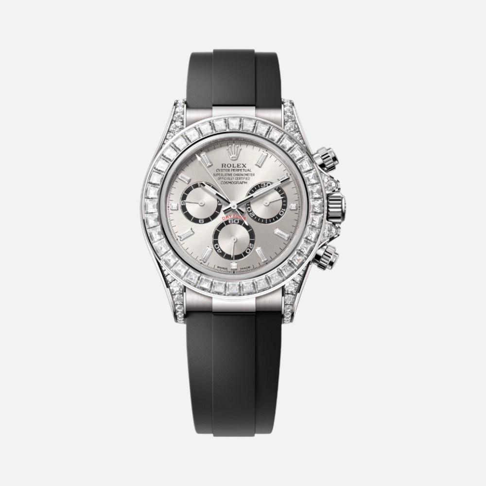 Rolex Daytona 126539TBR White Gold Grey Diamond Dial Diamond Bezel