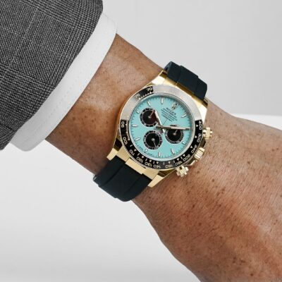 Rolex Daytona 126518LN Yellow Gold Turquoise Dial 40mm