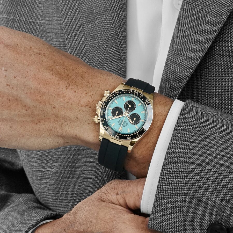 Rolex Daytona 126518LN Yellow Gold Turquoise Dial 40mm
