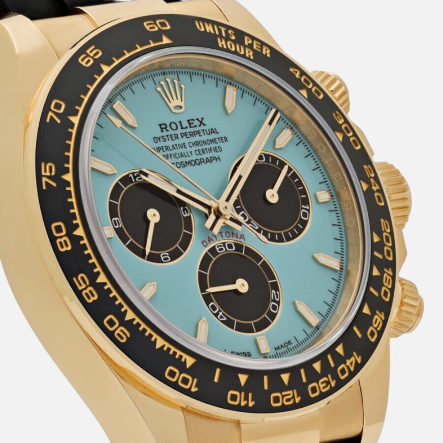 Rolex Daytona 126518LN Yellow Gold Turquoise Dial 40mm