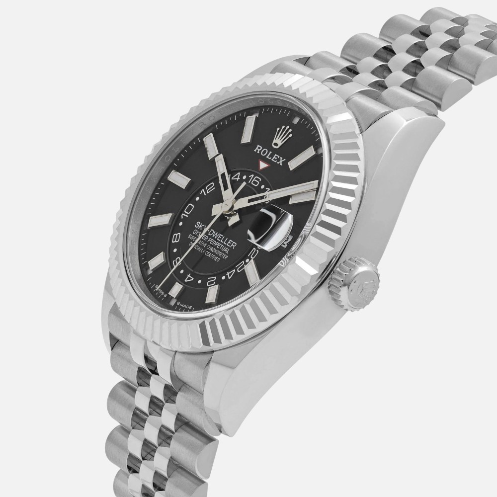 Rolex Sky-Dweller 326934 Stainless Steel Black Dial 42mm