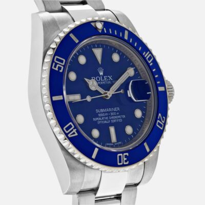 Rolex Submariner Date 116619LB Smurf Blue Dial White Gold 40mm