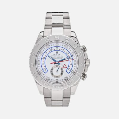 Rolex Yacht-Master II 116689 White Gold Platinum White Dial 44mm