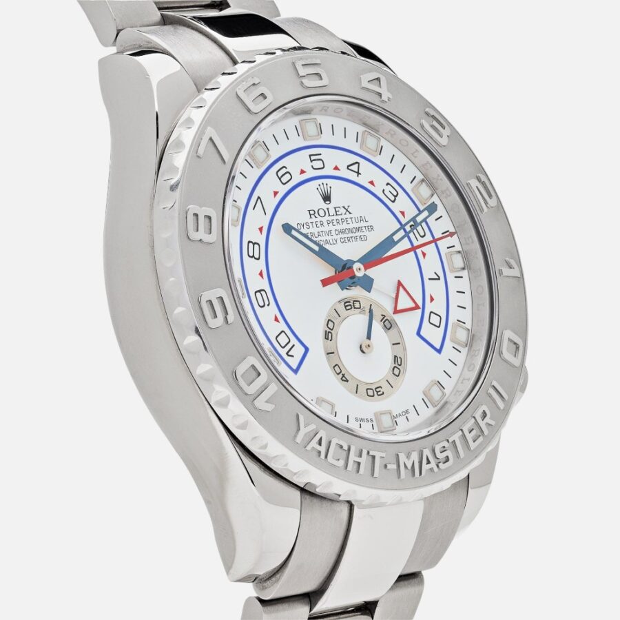 Rolex Yacht-Master II 116689 White Gold Platinum White Dial 44mm