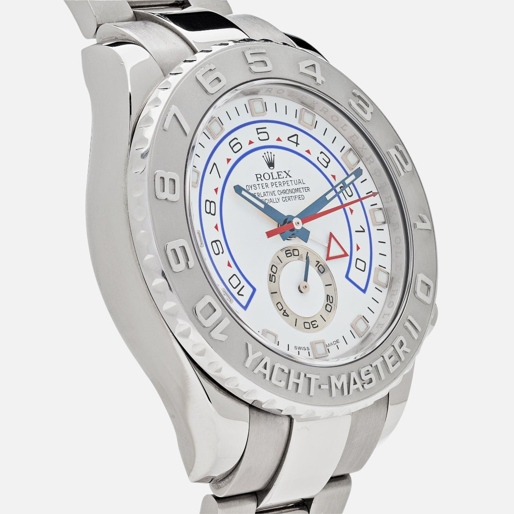 Rolex Yacht-Master II 116689 White Gold Platinum White Dial 44mm