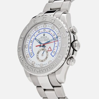 Rolex Yacht-Master II 116689 White Gold Platinum White Dial 44mm