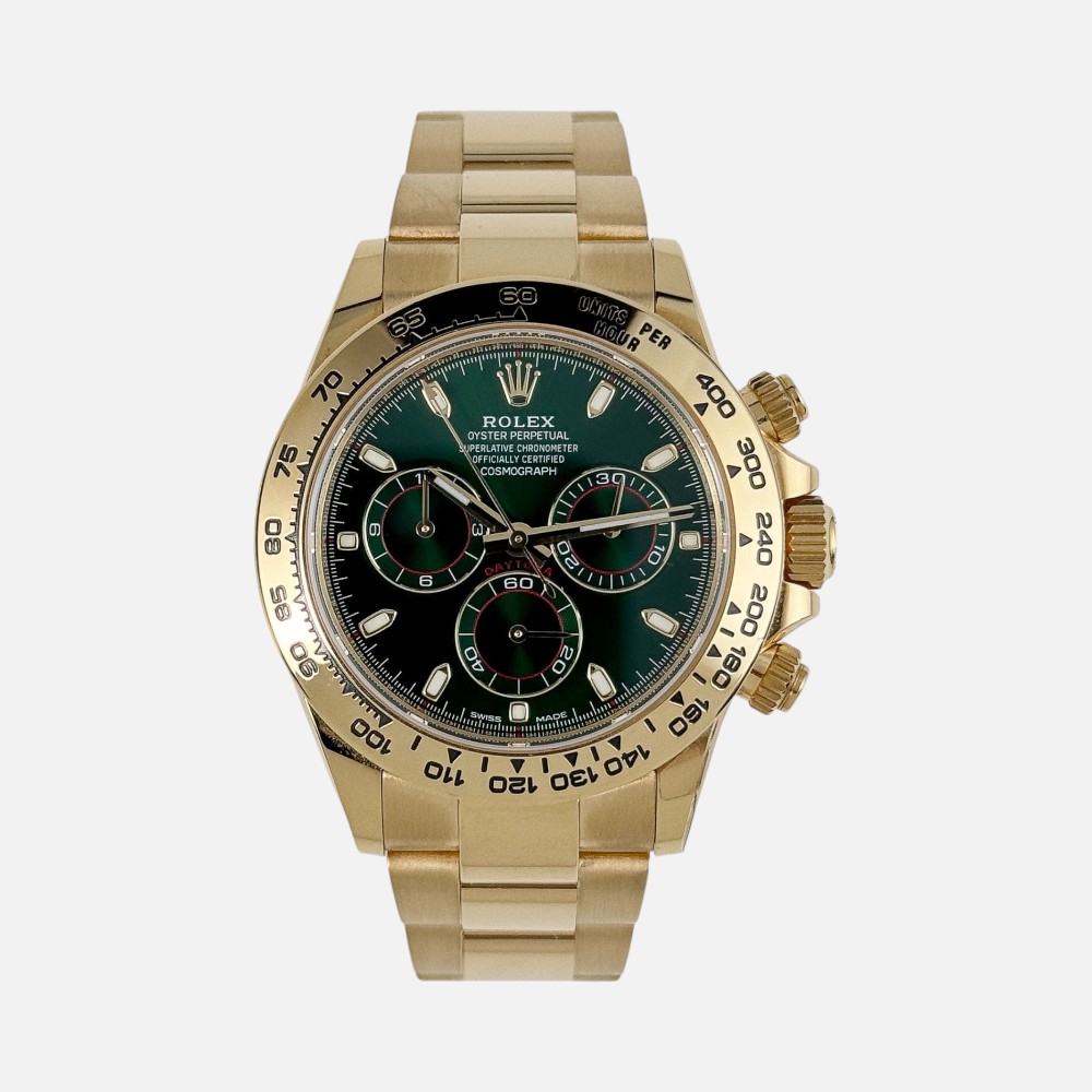 Rolex Daytona 116508 Green Dial Yellow Gold 40mm