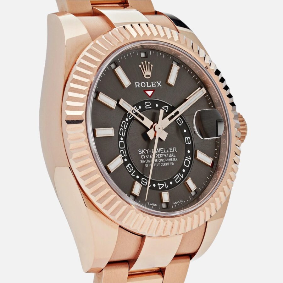 Rolex Sky-Dweller 326935 Everose Gold Rhodium Slate Grey Dial