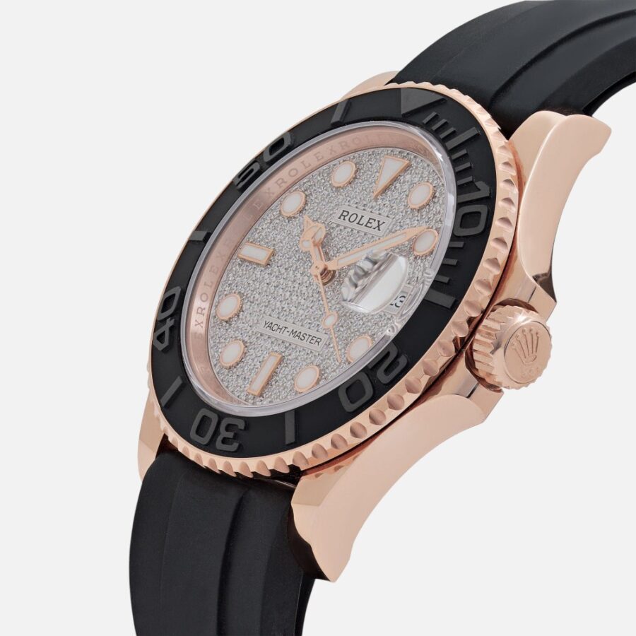 Rolex Yacht-Master 40 116655 Everose Gold Pavé Diamond Dial