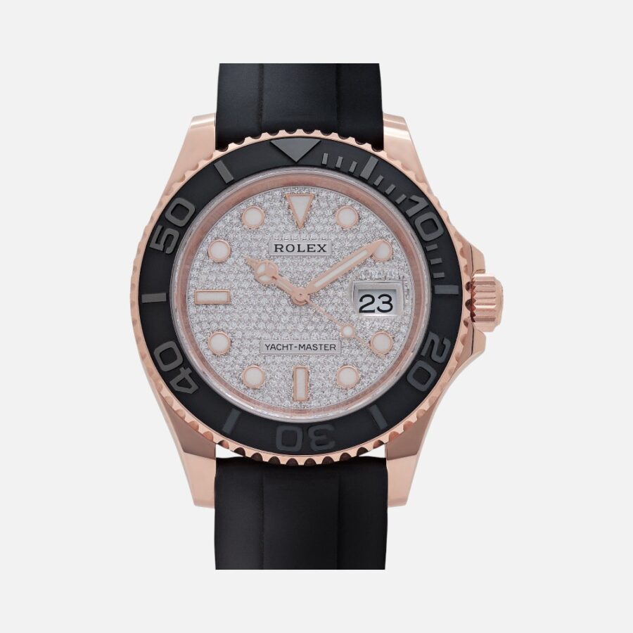 Rolex Yacht-Master 40 116655 Everose Gold Pavé Diamond Dial